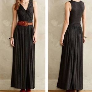Anthropologie Bailey 44 Grey Knotted Maxidress